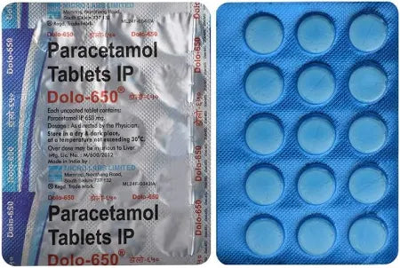 Dolo 650 Paracetamol Tablets (15 Tablets)