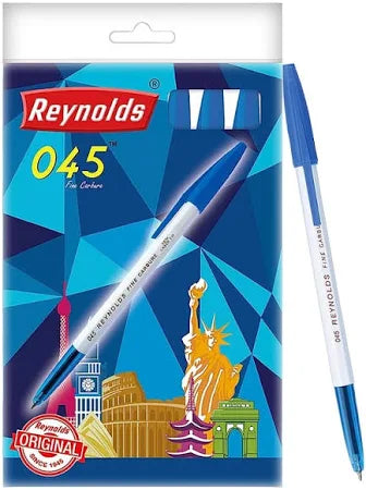 Reynolds 045 Ball Pen Blue (Pack of 10)