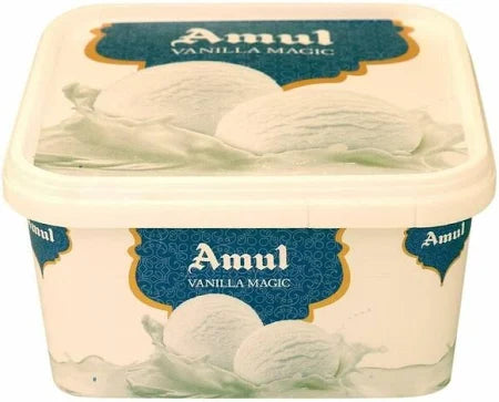 Amul Vanilla Ice Cream Tub (1 Litre)